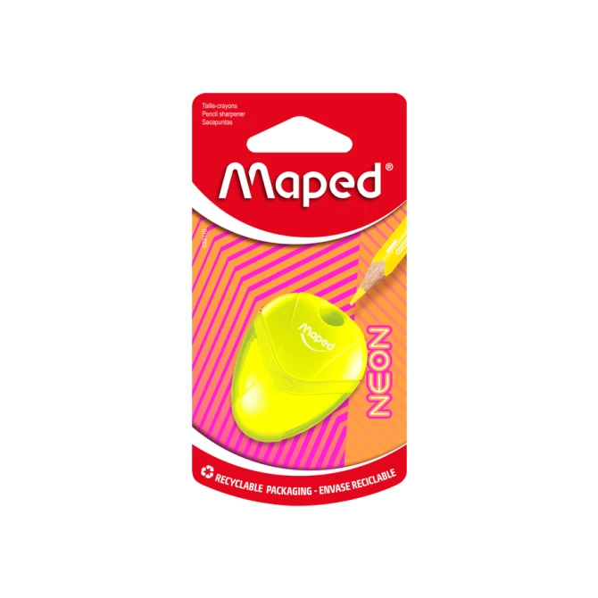 Puntenslijper Maped Neon Igloo 1-gaats assorti