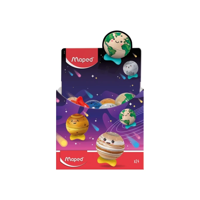 Puntenslijper Maped Planet display à 24 stuks assorti