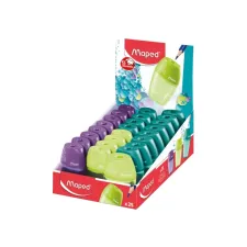 Puntenslijper Maped Shaker 1-gaats display à 25 stuks assorti
