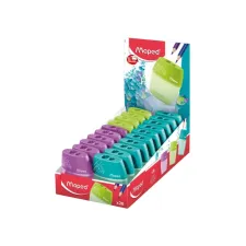 Puntenslijper Maped Shaker 2-gaats display à 20 stuks assorti