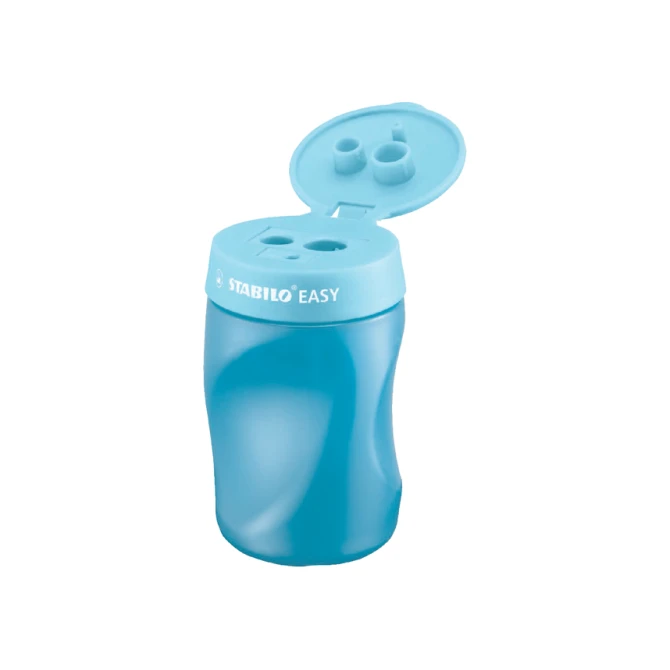 Puntenslijper STABILO Easy 4502 3 in 1 rechtshandig blauw