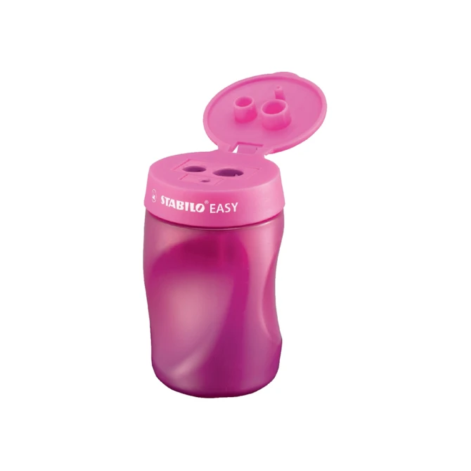 Puntenslijper STABILO Easy 4502 3 in 1 rechtshandig roze