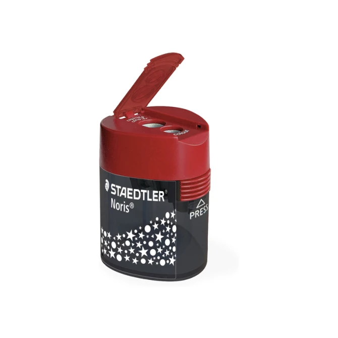 Puntenslijper Staedtler Noris 2gaats grijs/rood