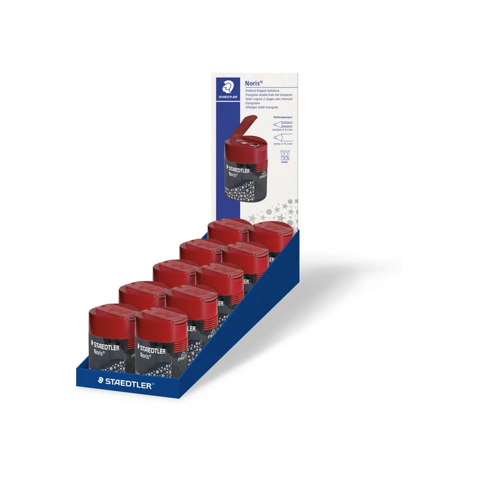 Puntenslijper Staedtler Noris 2gaats grijs/rood