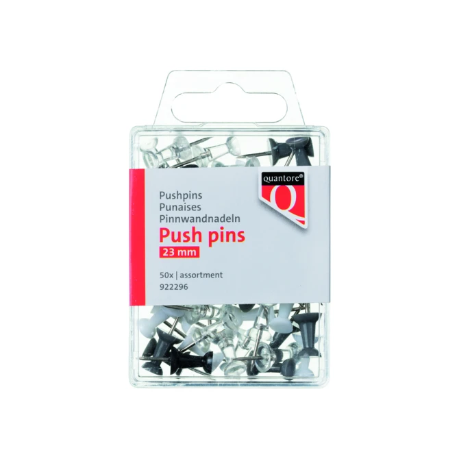 Push pins Quantore blister assorti 50 stuks