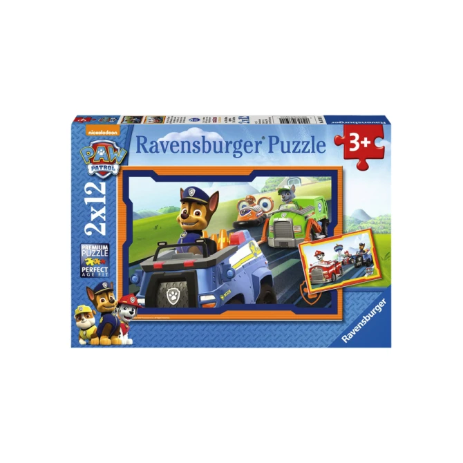 Puzzel Ravensburger Paw Patrol in actie 2 x12 stukjes