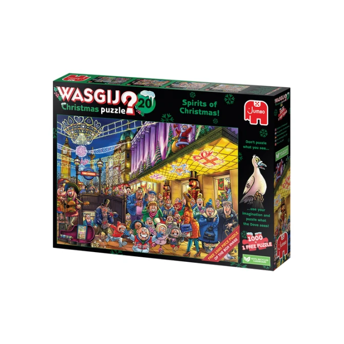 Puzzel Wasgij Christmas 20 - De Geesten van de Kermis! 2x1000st (1 puzzle for free)