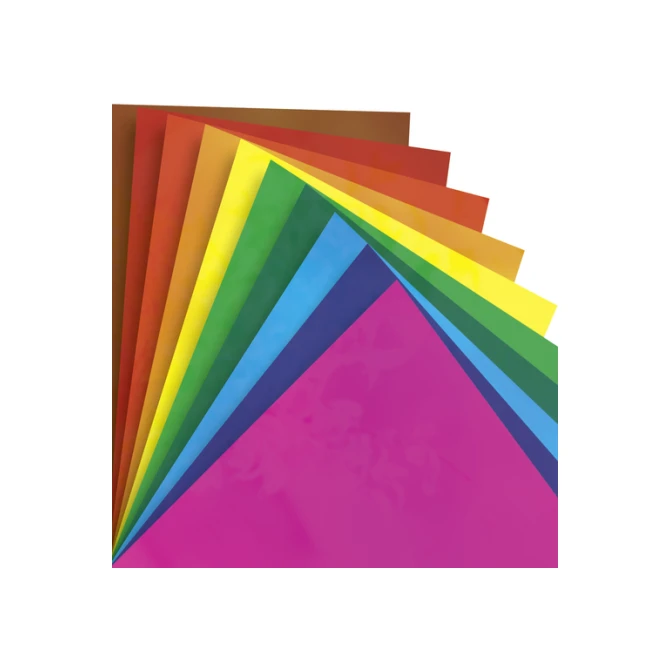 Raamfolie Folia 23x33cm 10 vel 10 kleuren