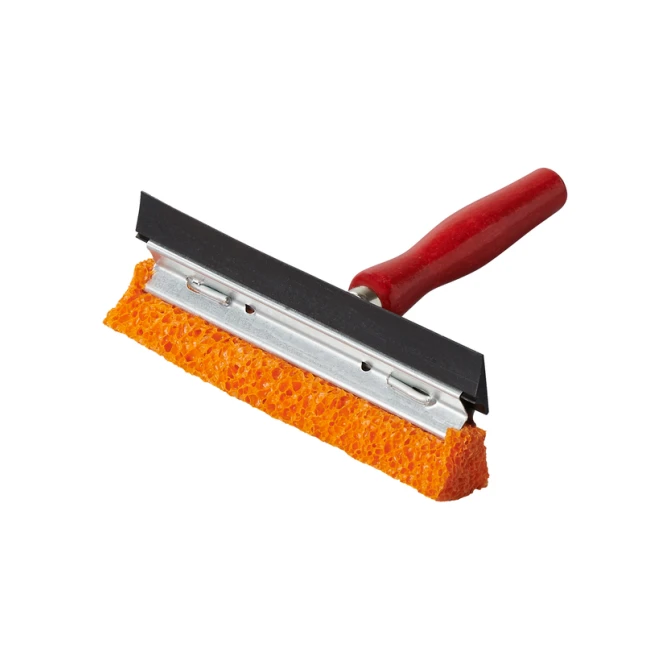 Raamtrekker ProPlus met houten steel 145mm rood