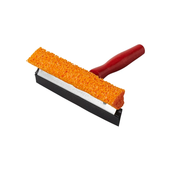Raamtrekker ProPlus met houten steel 145mm rood