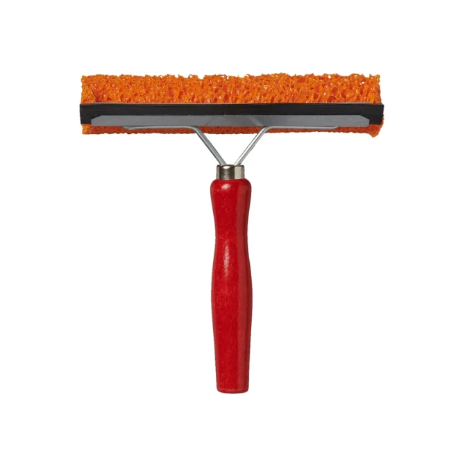 Raamtrekker ProPlus met houten steel 145mm rood
