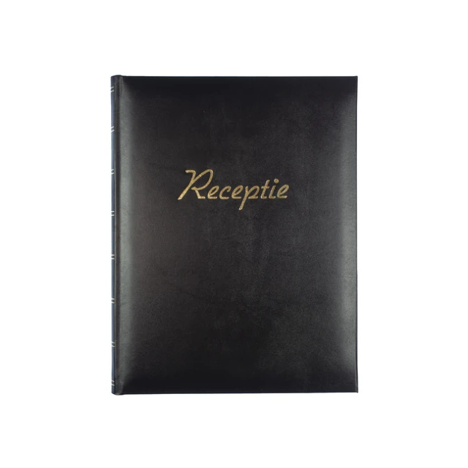 Receptiealbum Kangaro 26x21cm vakverdeling zwart