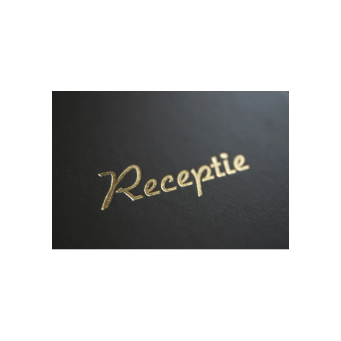 Receptiealbum Kangaro 26x21cm vakverdeling zwart