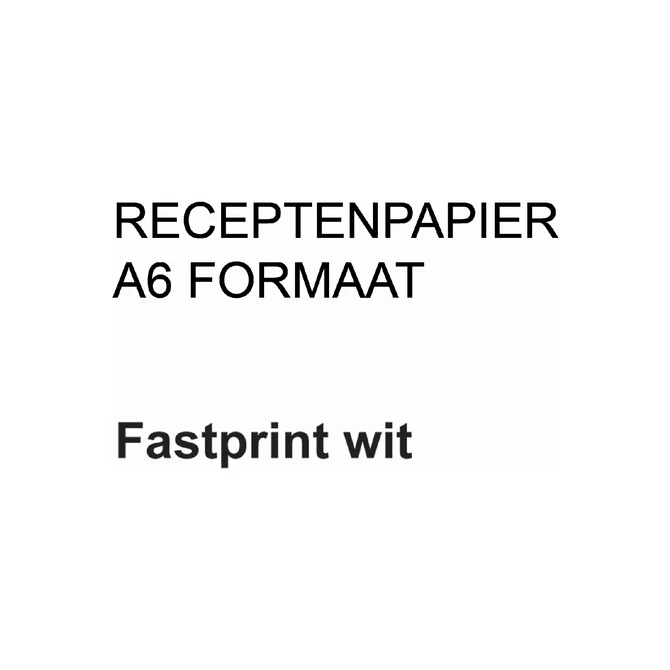 Receptpapier Fastprint A6 80gr wit 2000 vel