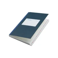 Register Djois Atlanta 165x105mm lijn 192blz met alfabet blauw