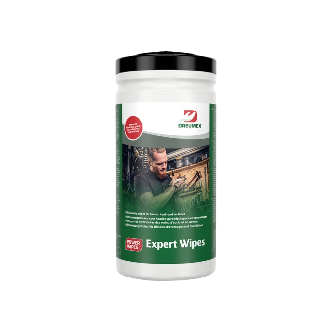 Reinigingsdoek Dreumex Expert Wipes bus 90 stuks wit
