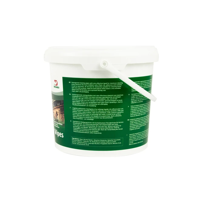 Reinigingsdoek Dreumex Expert Wipes emmer 130 stuks wit