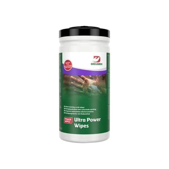Reinigingsdoek Dreumex Ultra Power Wipes bus 90 stuks wit