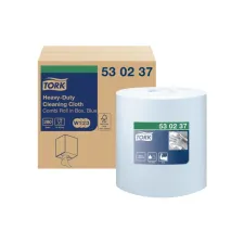 Reinigingsdoek Tork W1-W2-W3 Premium Heavy-Duty 1-laags 280 vel blauw 530237