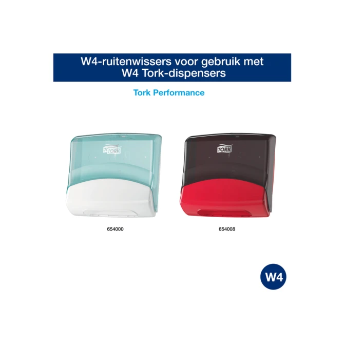 Reinigingsdoek Tork W4 Premium Heavy-Duty gevouwen 1-laags 4x105 vel wit 530179