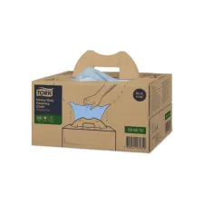 Reinigingsdoek Tork W7 Premium Heavy-Duty dispenserdoos 1-laags 180 vel blauw 530272