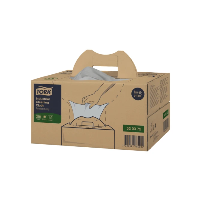 Reinigingsdoek Tork W7 Premium Industrial dispenserdoos 1-laags 210 vel grijs 520372