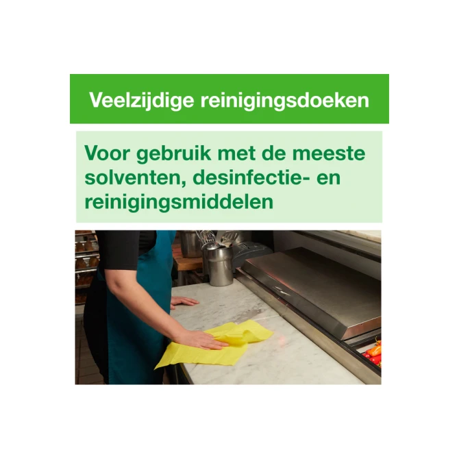 Reinigingsdoek Tork W8 Premium 1-laags 40 vel geel 194650