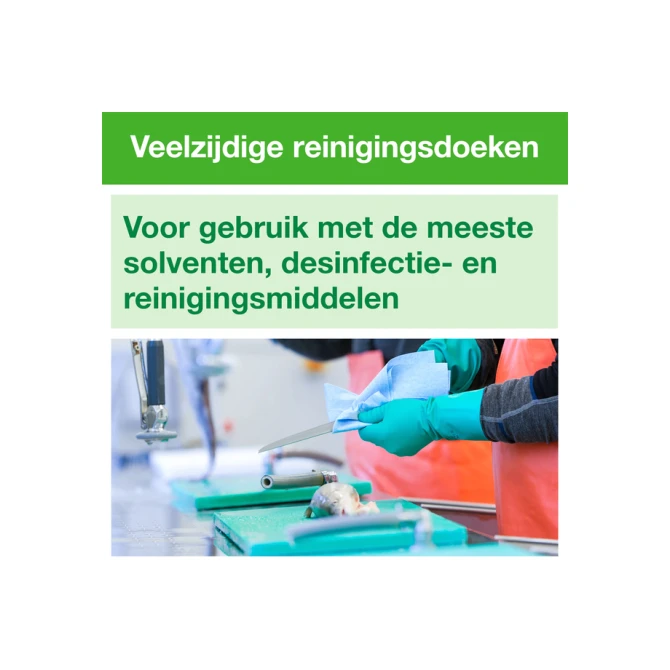 Reinigingsdoek Tork W8 Premium 1-laags 40 vel groen 194550