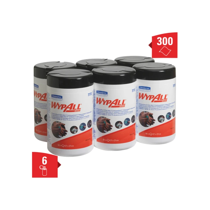 Reinigingsdoek WypAll bus 1-laags 6x50 vel groen 7772