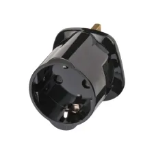 Reisstekker Brennenstuhl adapter GB/UK met aarding zwart Reisstekker Brennenstuhl adapter GB/UK met aarding zwart