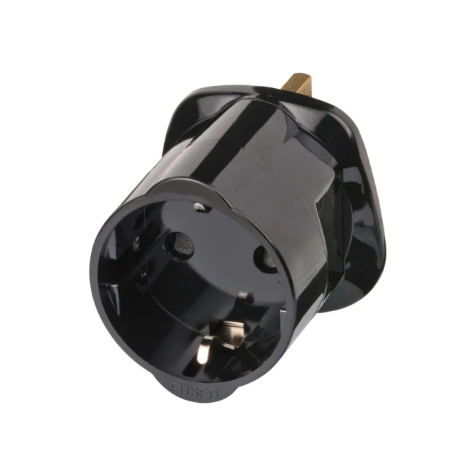 Reisstekker Brennenstuhl adapter GB/UK met aarding  zwart