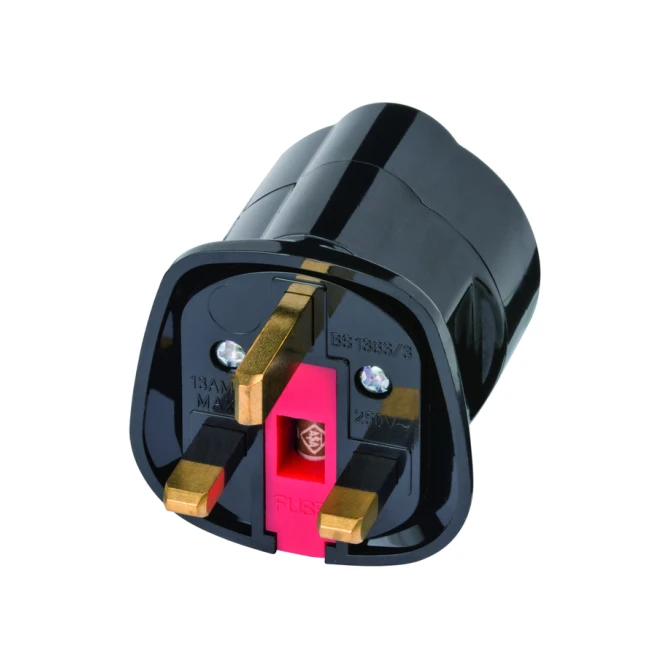 Reisstekker Brennenstuhl adapter GB/UK met aarding  zwart