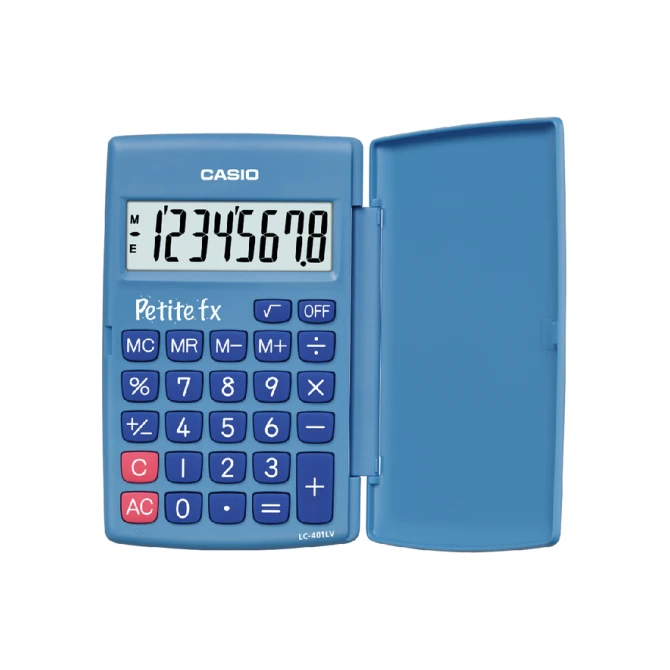 Rekenmachine Casio basisschool blauw
