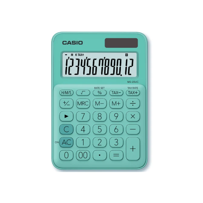 Rekenmachine Casio MS-20UC groen