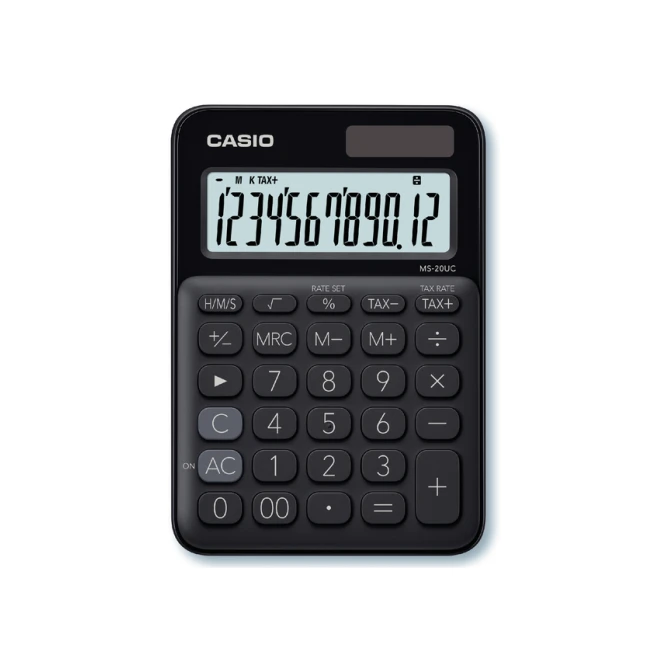 Rekenmachine Casio MS-20UC zwart