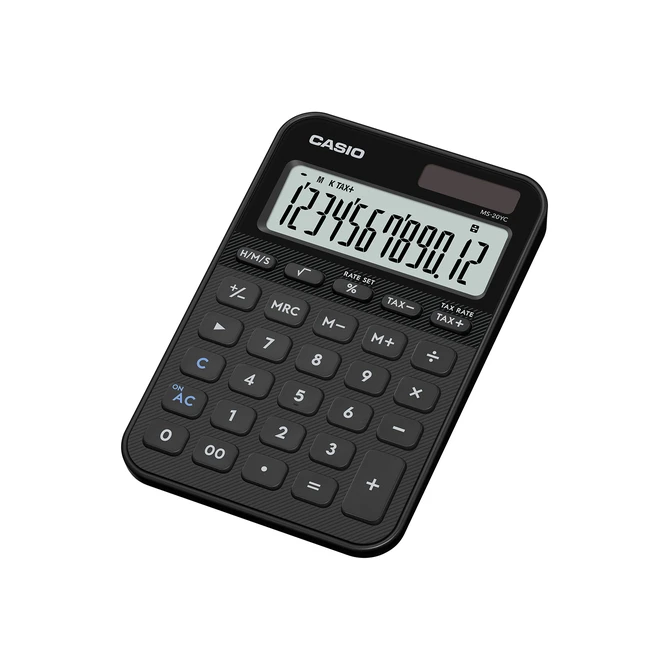 Rekenmachine Casio MS-20YC-BK zwart