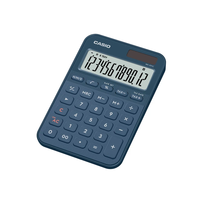 Rekenmachine Casio MS-20YC-NY blauw