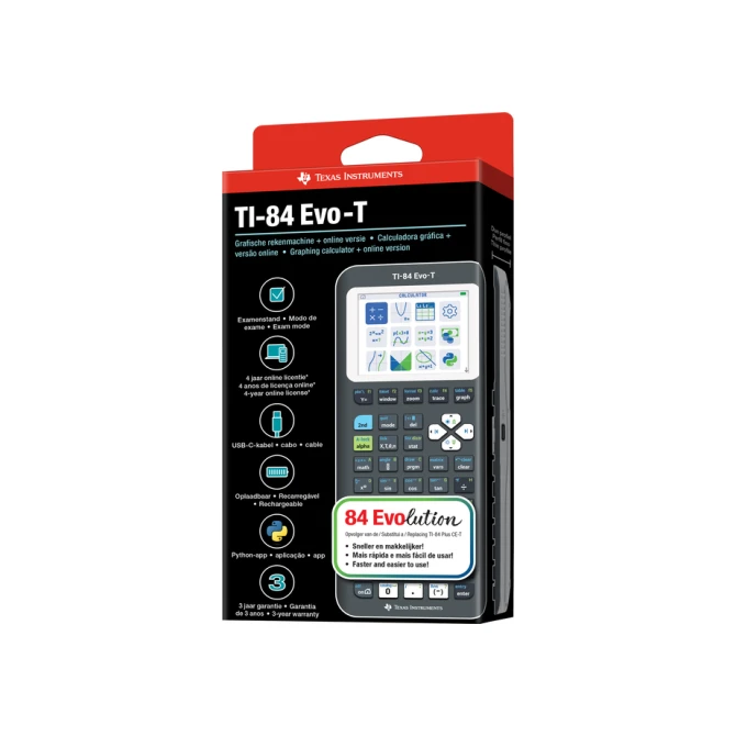 Rekenmachine TI-84 Evo-T zwart