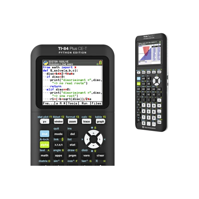 Rekenmachine TI-84 Plus CE-T Python Edition