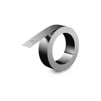 Reliëftape Dymo embossing niet klevend roestvrijstaal 12mm zilver