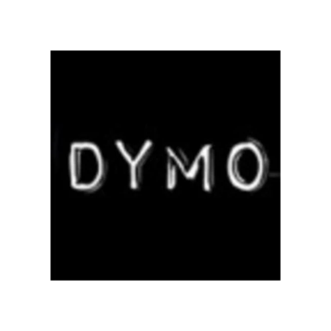 Reliëftape Dymo embossing plastic 9mm zwart op wit 3 stuks