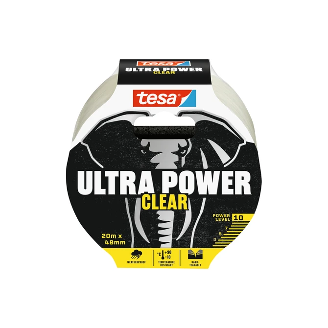 Reparatietape tesa Ultra Power Clear repair 20mx48mm transparant