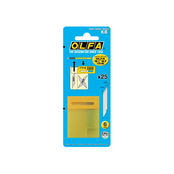 Reservemes Olfa KB blister à 25 stuks