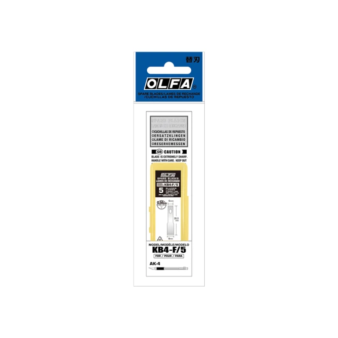 Reservemes Olfa KB4-F blister à 5 stuks