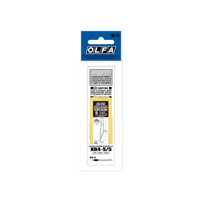 Reservemes Olfa KB4-S blister à 5 stuks