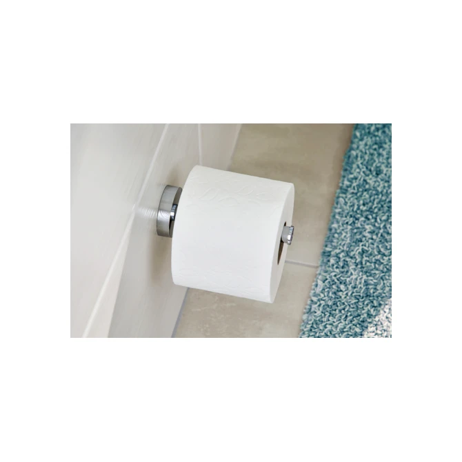 Reserverolhouder tesa® Smooz hoogglans verchroomd metaal zelfklevend