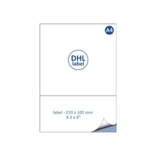 Retourlabel DHL IEZZY A4 1.000 vel 210x102mm 1000 labels