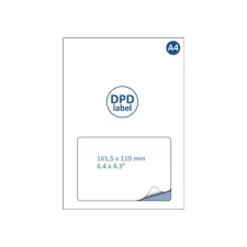 Retourlabel DPD IEZZY A4 1.000 vel 161,5x100mm 1000 labels
