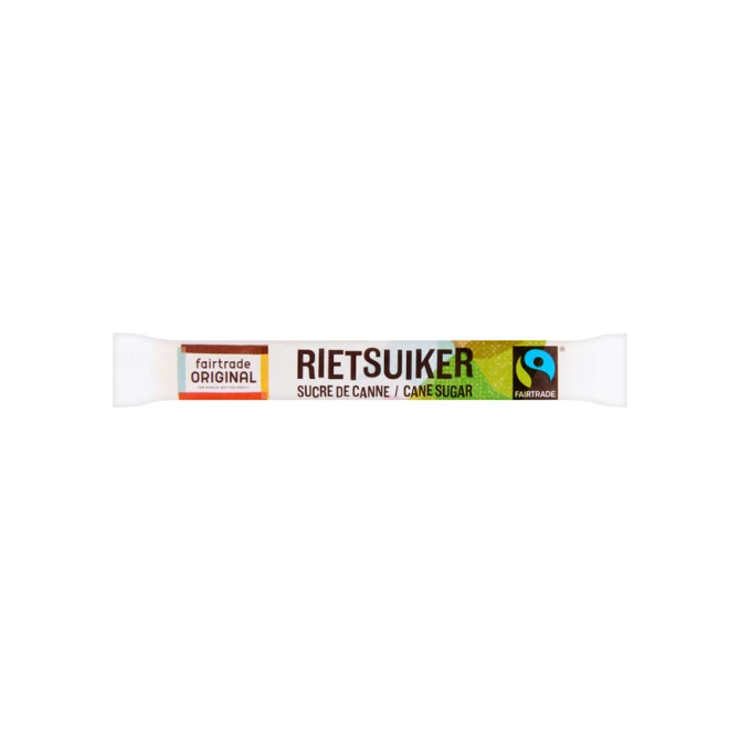 Rietsuikersticks Fairtrade Original 600 stuks