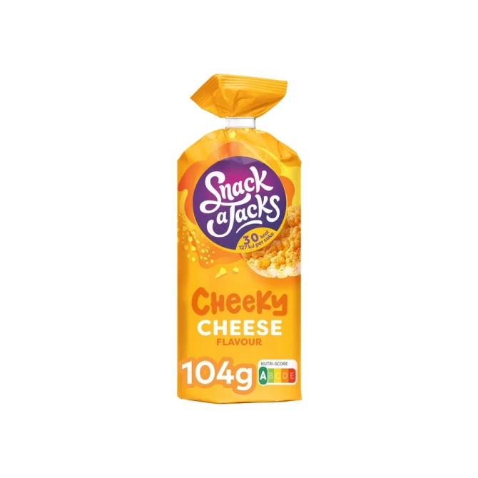 Rijstwafel Snack-a-Jacks cheese pak 104 gram
